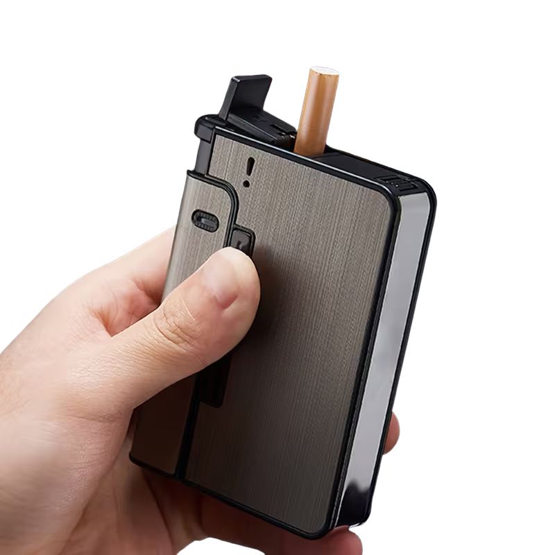 customized laser engraved automatic cigarette case portable dustproof metal design customized laser engraved automatic cigarette case portable dustproof metal design
