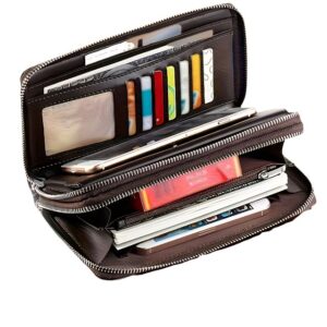 mens wallet long purse clutch large